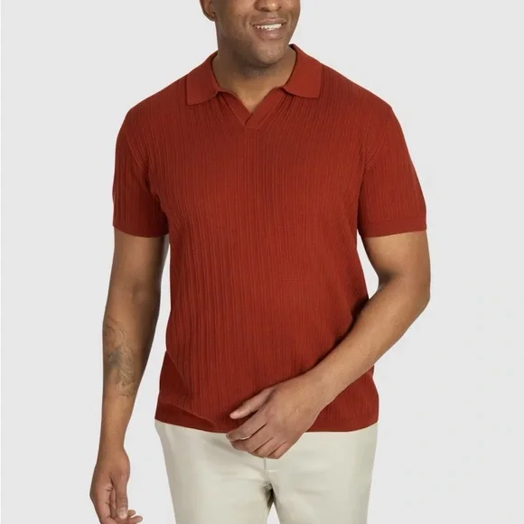 Men's Rust Polo Shirt - Picture 2 of 4